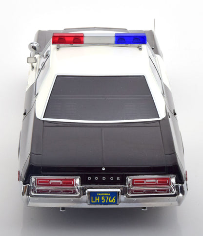KK-Scale 1:18 Dodge Monaco California Highway Patrol Police 1974 – Noir – KKDC181153