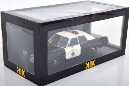 KK-Scale 1:18 Dodge Monaco California Highway Patrol Police 1974 – Noir – KKDC181153