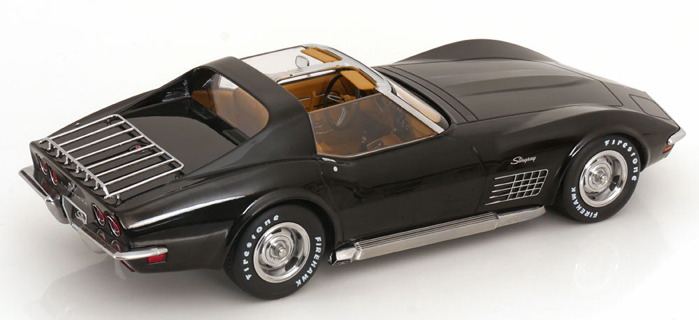 1972 Chevrolet Corvette C3, Noir, pièces de toit amovibles