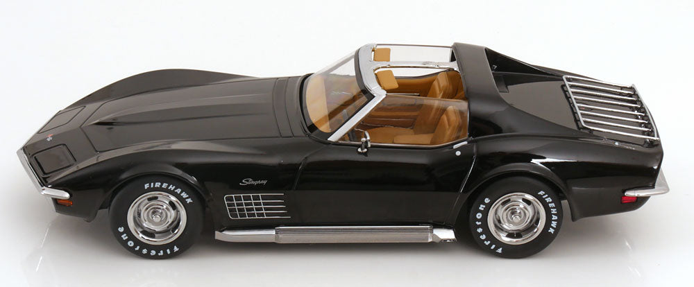 1972 Chevrolet Corvette C3, Noir, pièces de toit amovibles