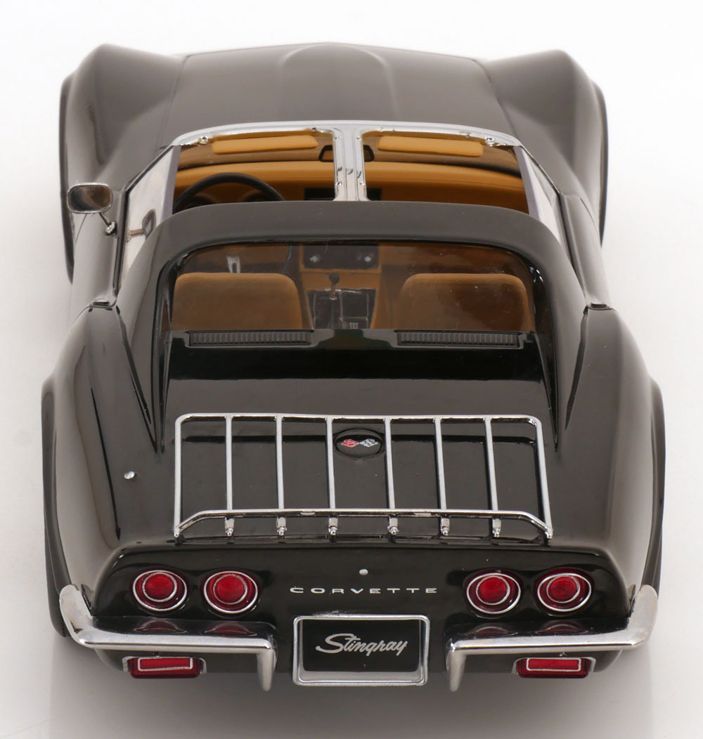 1972 Chevrolet Corvette C3, Noir, pièces de toit amovibles