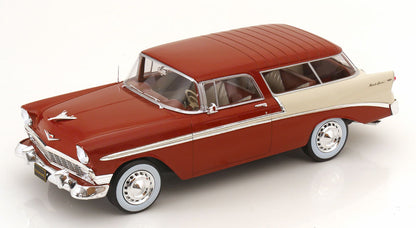 CHEVROLET -1956 BEL AIR NOMAD SW STATION WAGON CUSTOM (BRUN MÉTALLIQUE -CRÈME)
