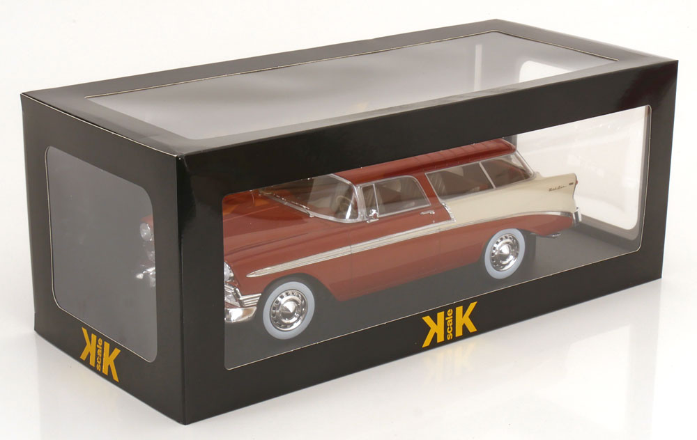CHEVROLET -1956 BEL AIR NOMAD SW STATION WAGON CUSTOM (BRUN MÉTALLIQUE -CRÈME)