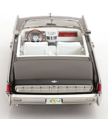KK-Scale 1:18 Lincoln Continental décapotable 1963 noire – Film Bad Boys avec figurines Mike et Marcus – KKDC181521 + KKFIG052