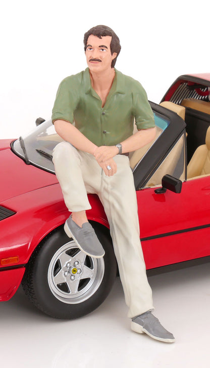 KK SCALE 1/12-Ferrari-308 GTS QV ( 1982 Magnun P.I.) &amp; Thomas Figure