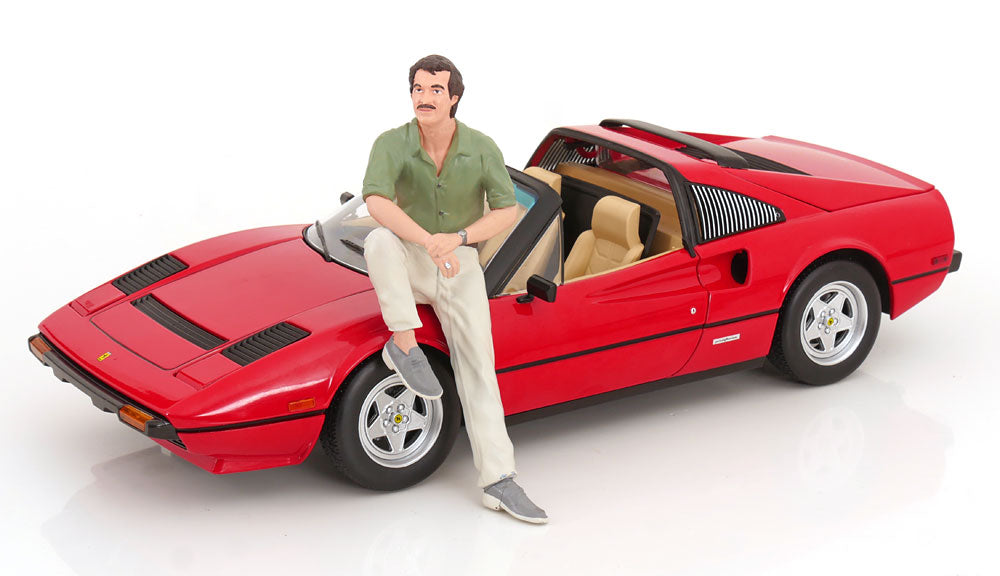KK SCALE 1/12-Ferrari-308 GTS QV ( 1982 Magnun P.I.) &amp; Thomas Figure