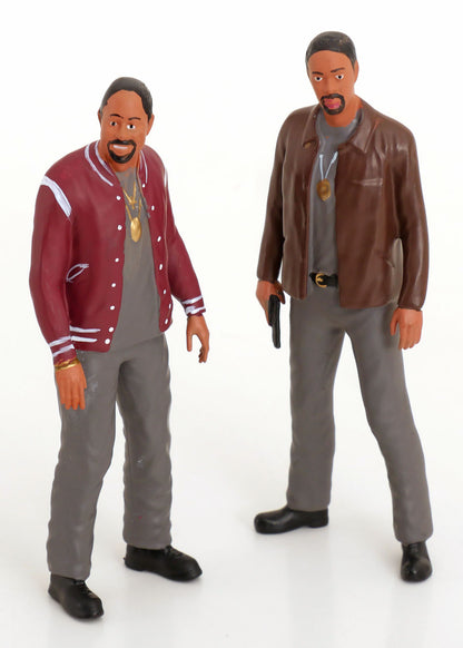KK-Scale 1:18 Lincoln Continental décapotable 1963 noire – Film Bad Boys avec figurines Mike et Marcus – KKDC181521 + KKFIG052