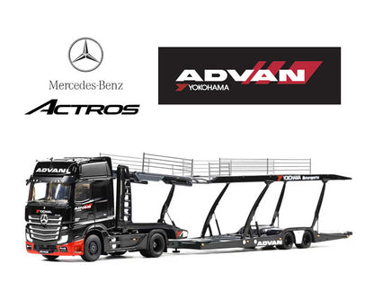 (PRE-ORDER 2026) GCD 1:64-Mercedes-Benz AMG Actros Auto ADVAN Yokohama Transporter KS-069-618