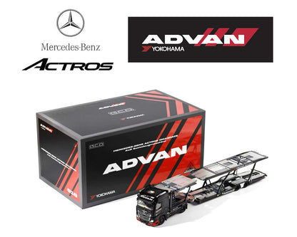 (PRE-ORDER 2026) GCD 1:64-Mercedes-Benz AMG Actros Auto ADVAN Yokohama Transporter KS-069-618