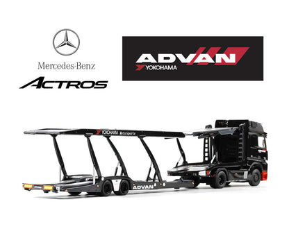 (PRE-ORDER 2026) GCD 1:64-Mercedes-Benz AMG Actros Auto ADVAN Yokohama Transporter KS-069-618