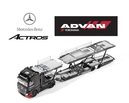 (PRE-ORDER 2026) GCD 1:64-Mercedes-Benz AMG Actros Auto ADVAN Yokohama Transporter KS-069-618