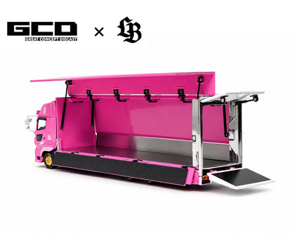 GCD 1:64 LBWK Hino 700 LB Truck – Rose – Édition spéciale KS-093-738