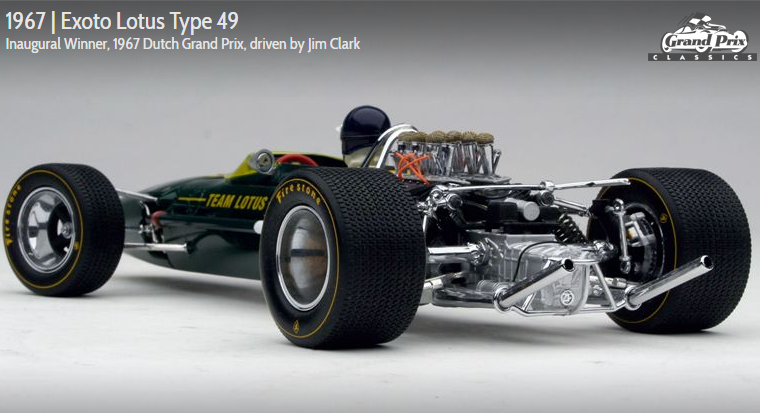 1967-68 EXOTO LOTUS TYPE 49 driven by Jim Clark 