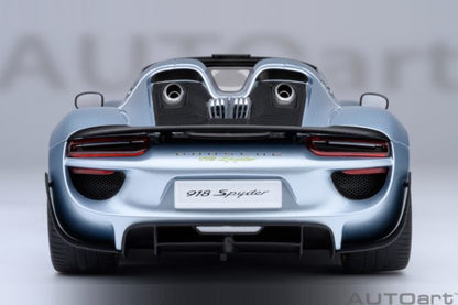 Porsche 918 Spyder Weissach Package (Liquid Metal Chrome Blue)