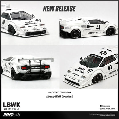 (PRE-ORDER 2026) Lamborghini Countach Liberty Walk INNO64 1:64 IN64-LBCOUNTACH-01