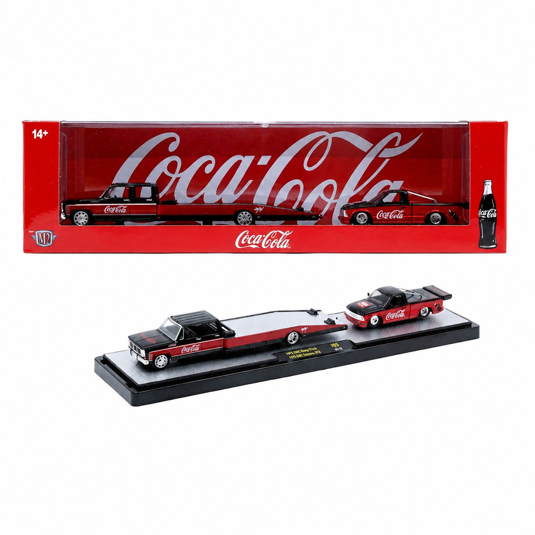 M2 Machines 1:64 1973 GMC Ramp Truck &amp; 1995 GMC Sonoma S15 – Coca-Cola Auto-Haulers Release S05 – 56000-S05-A