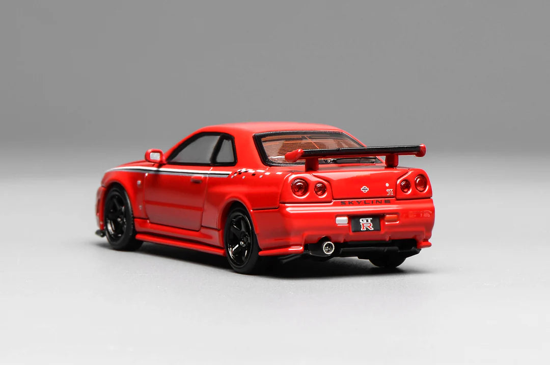 (PRE-ORDER 2026) Motorhelix 1/64 - Nissan GT-R R34 NISMO Customized Red - M63420