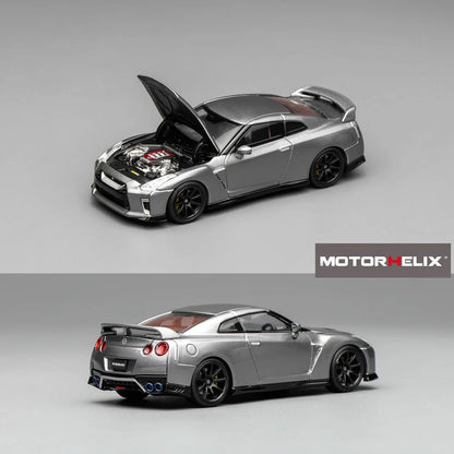 Motorhelix 1/64-Nissan GT-R (R35) Track Edition Engineered by NISMO 2020 Dark Metal Gray M63515