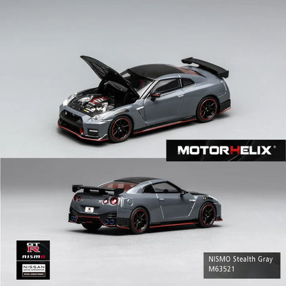 Motorhelix 1:64 Nissan GT-R NISMO (R35) Special Edition 2022 – NISMO Stealth Gray – M63521