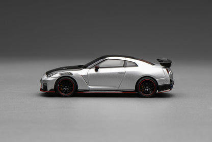 Motorhelix 1:64 Nissan GT-R NISMO (R35) Special Edition 2022 – NISMO Ultimate Metal Silver – M63523