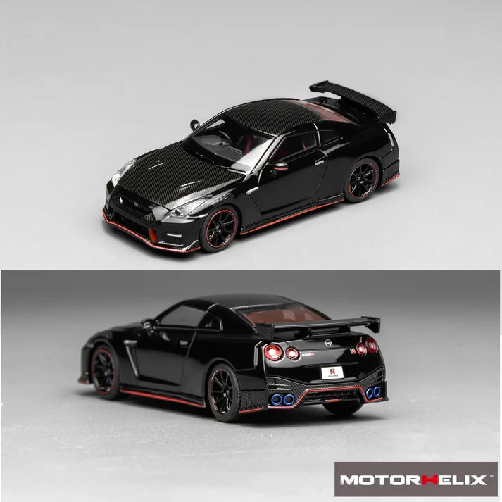Motorhelix 1:64 Nissan GT-R NISMO (R35) Special Edition 2022 – NISMO Meteor Black Flake Pearl – M63524