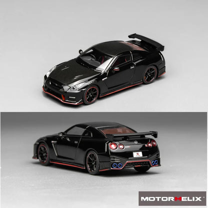 Motorhelix 1:64 Nissan GT-R NISMO (R35) Special Edition 2022 – NISMO Meteor Black Flake Pearl – M63524