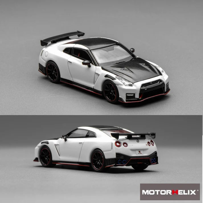 Motorhelix 1:64 Nissan GT-R NISMO (R35) Special Edition 2022 – NISMO Brilliant White Pearl – M63525