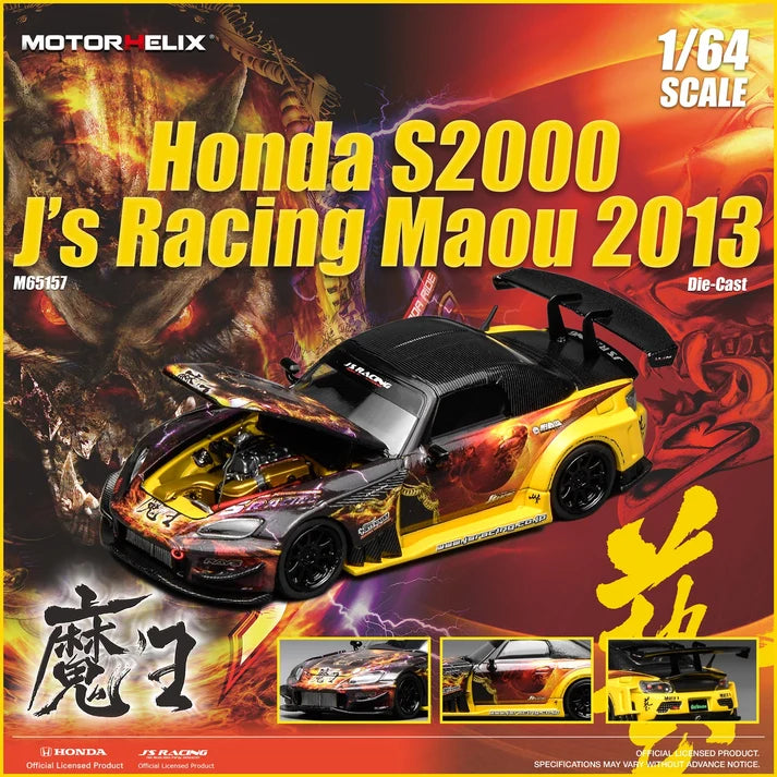 Motorhelix 1:64 Honda S2000 J’s Racing Maou 2013 – M65157