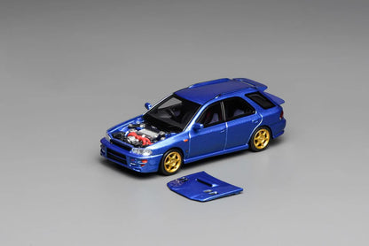 Motorhelix 1/64 - Subaru lmpreza Wagon WRX STi Version VI (Blue) - M67101