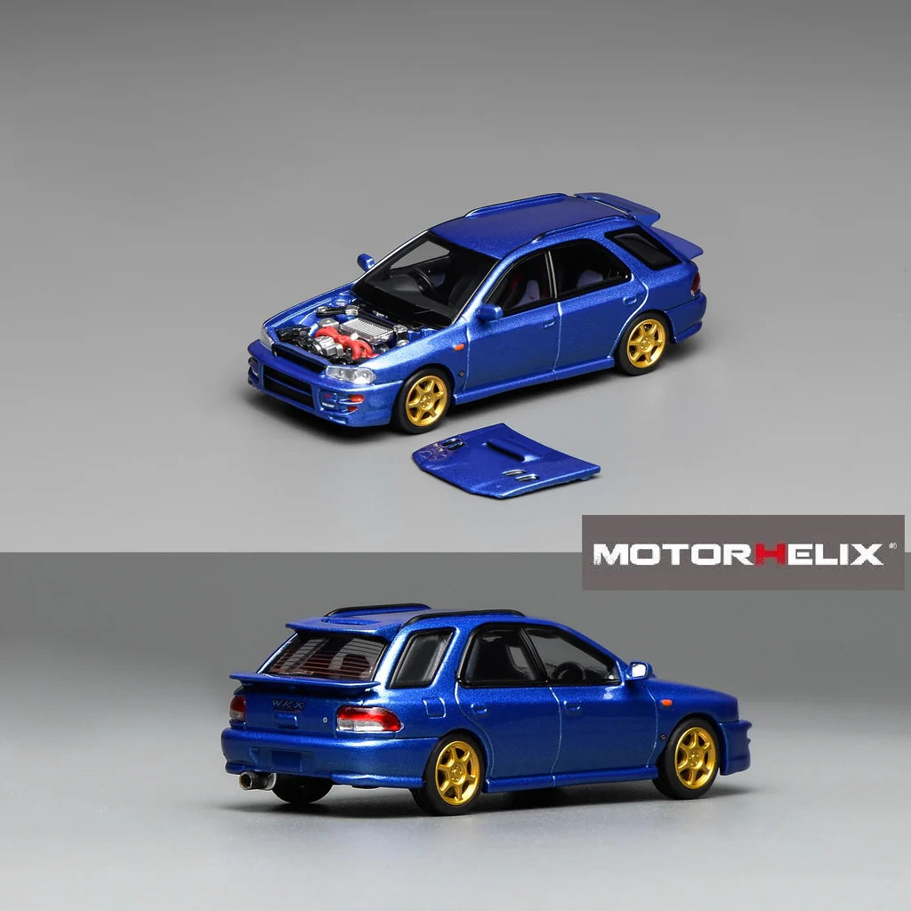 Motorhelix 1/64 - Subaru lmpreza Wagon WRX STi Version VI (Blue) - M67101