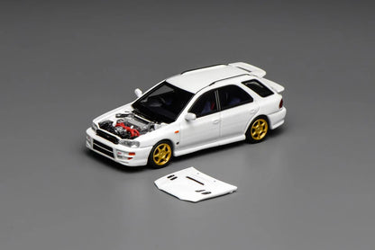 Motorhelix 1/64 - Subaru lmpreza Wagon WRX STi Version VI (White) - M67102