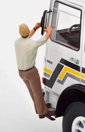 Figurine Road kings  Man Trucker Franz (Hanging At He Truck) 1:18