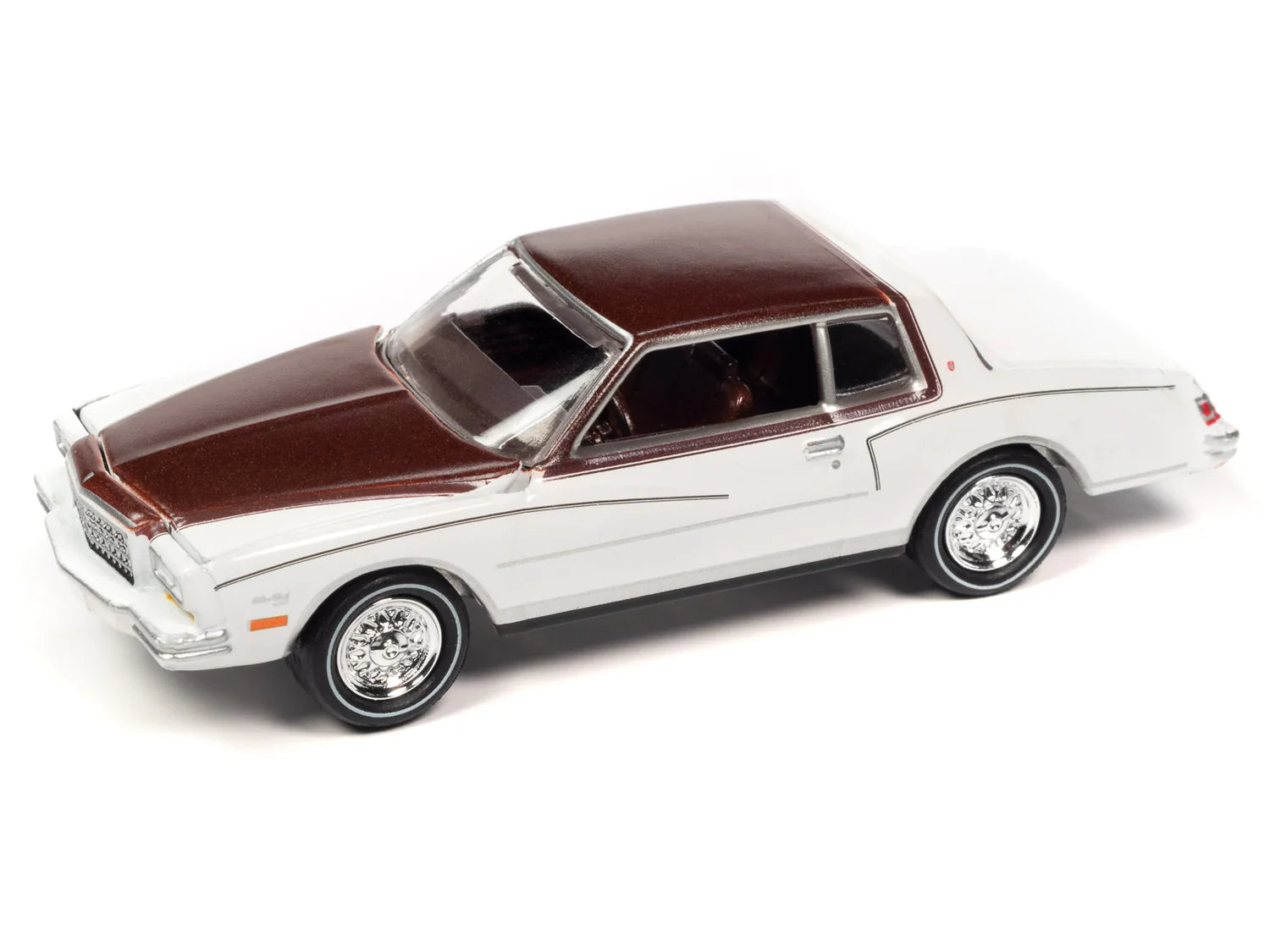 1980 Chevrolet Monte Carlo (Gloss White w/Dark Claret Poly Roof &amp; Hood)