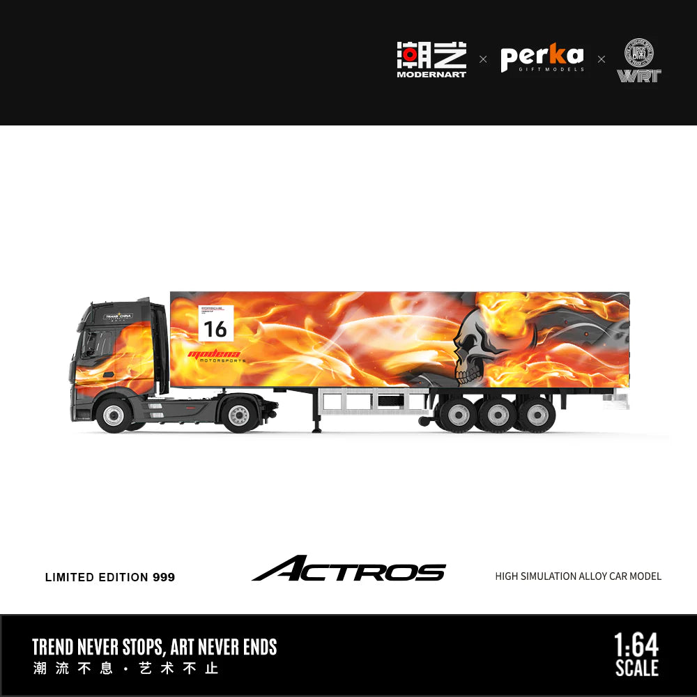 ModernArt &amp; Perka 1/64 - Mercedes Actros Container Truck 