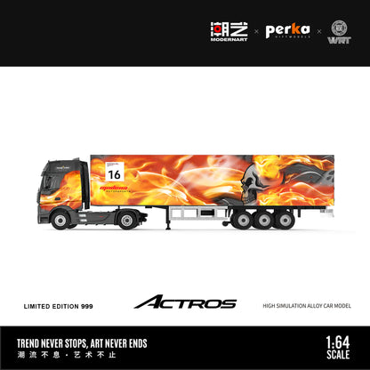 ModernArt &amp; Perka 1/64 - Mercedes Actros Container Truck 