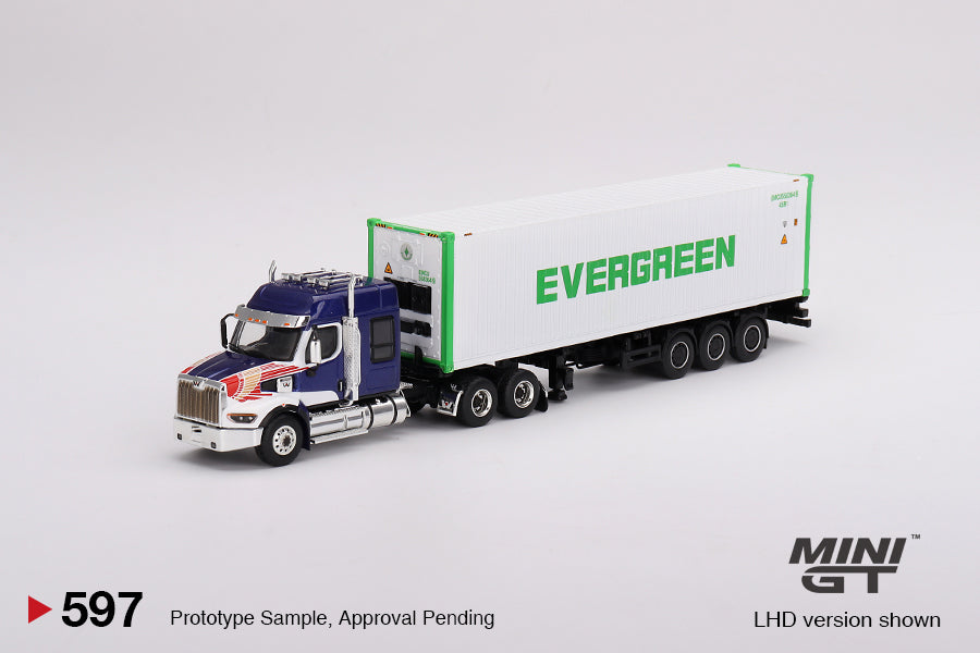 Western Star 49X with 40′ Reefer Container EVERGREEN