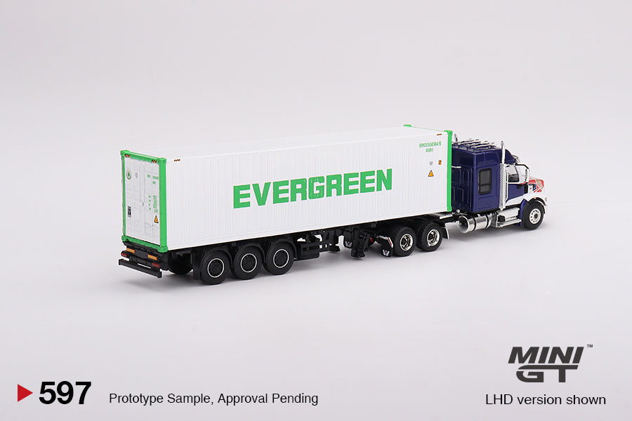 Western Star 49X with 40′ Reefer Container EVERGREEN