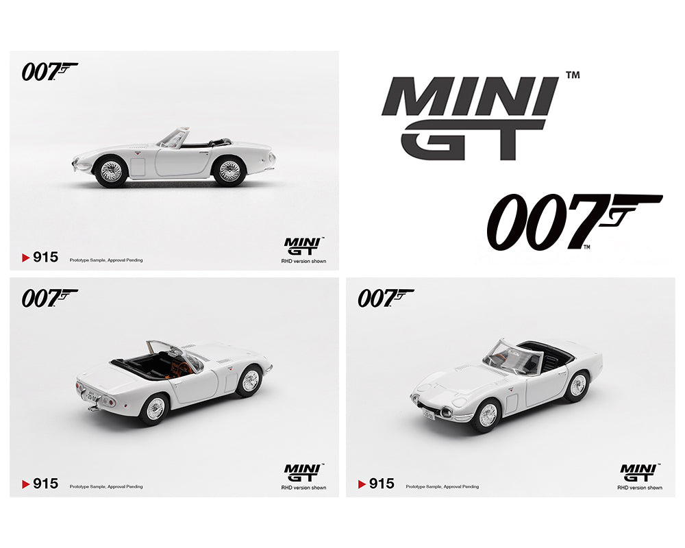 (PRE-ORDER 2026) Mini GT 1:64-Toyota 2000GT Roadster “You Only Live Twice”- Emballage version japonaise-Japanese Version Packaging MGT00915-007J