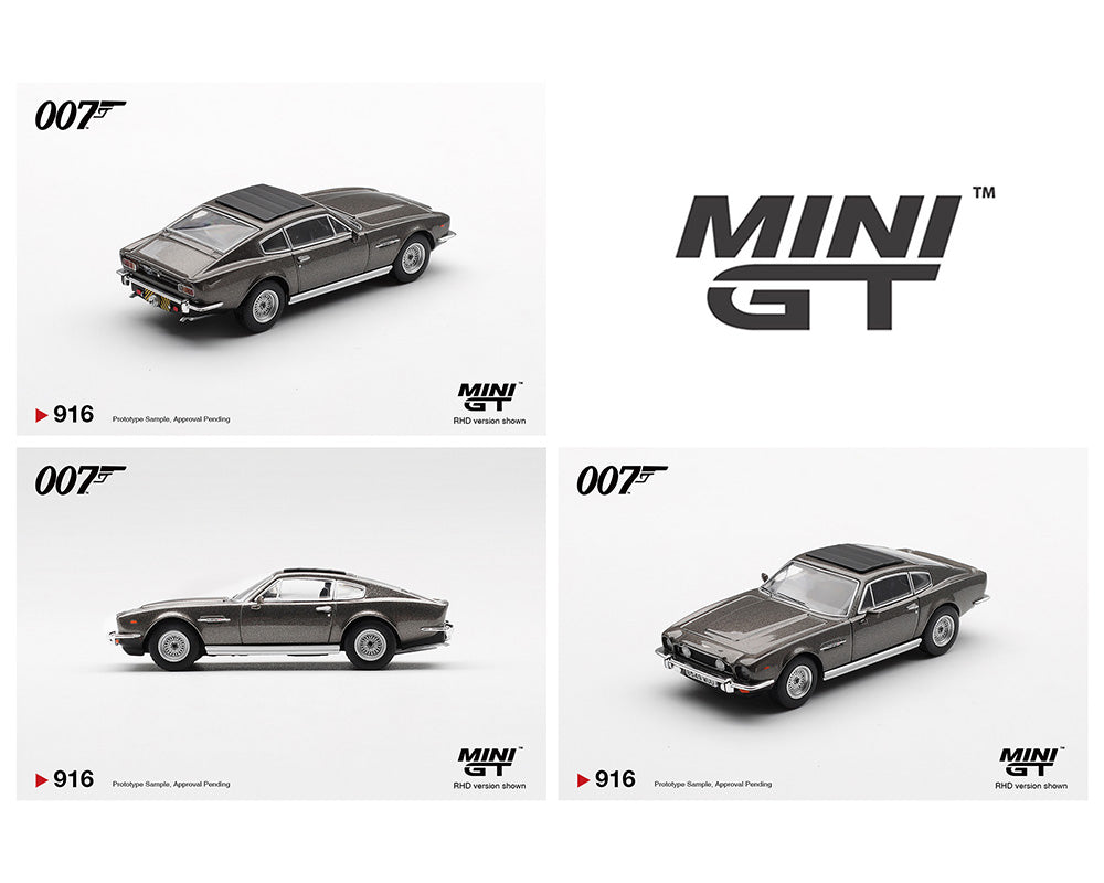 (PRE-ORDER 2026) Mini GT 1:64 Aston Martin V8 Vantage The Living Daylights – English Packaging (MGT00916-007E)