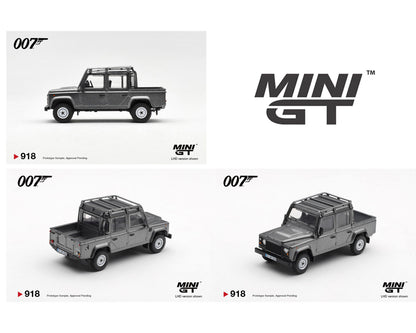 (PRE-ORDER 2026) Mini GT 1:64 James Bond 007 Land Rover Defender 110 Crew Cab “Skyfall” – English Packaging – Limited Edition (MGT00918-007E)