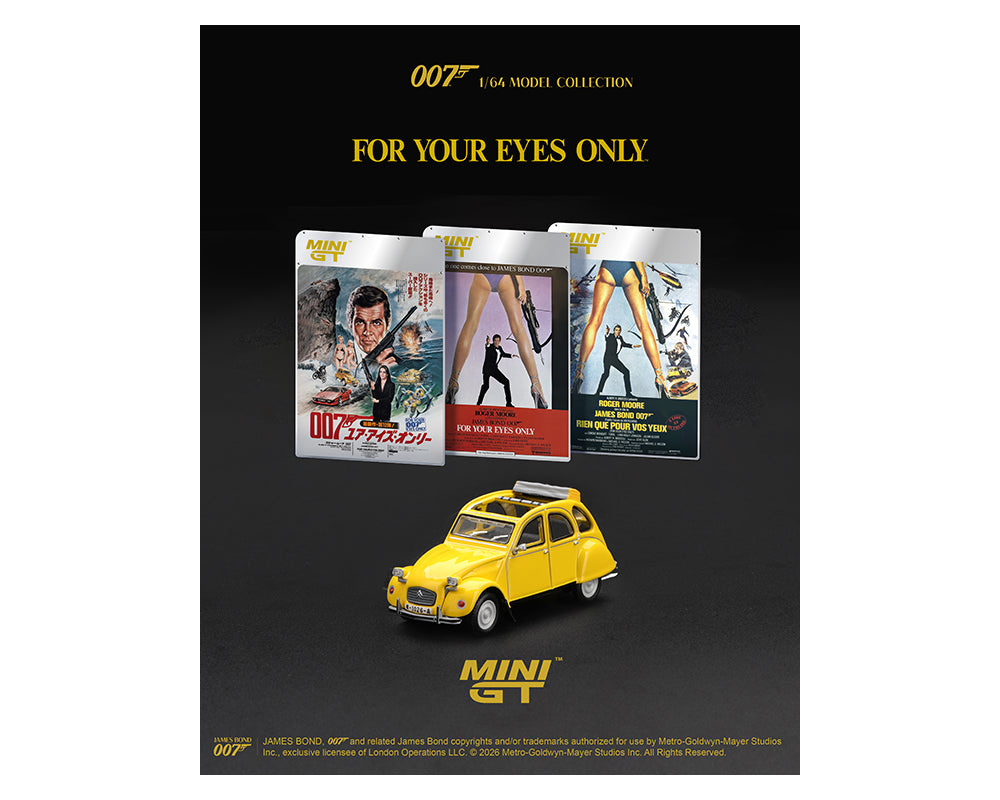 (PRE-ORDER 2026) Mini GT 1:64 James Bond 007 Citroën 2CV For Your Eyes Only MGT00919-007E