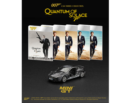 (PRE-ORDER 2027) Mini GT 1:64 Aston Martin DBS “Quantum of Solace” Battle Damaged – English Packaging – Limited Edition – MGT00924-007E