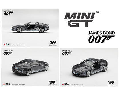 (PRE-ORDER 2027) Mini GT 1:64 Aston Martin DBS “Quantum of Solace” Battle Damaged – Spanish Packaging – Limited Edition – MGT00924-007S