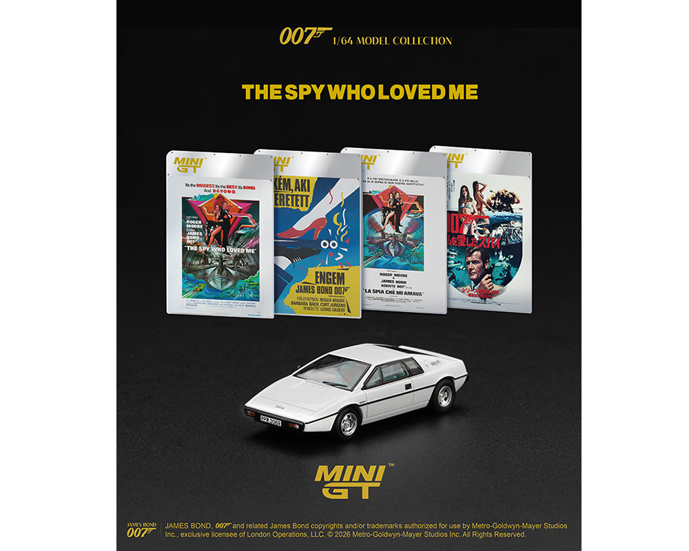 (PRE-ORDER 2027) Mini GT 1:64 Lotus Esprit S1 “The Spy Who Loved Me” – Japanese Packaging – Limited Edition – MGT00925-007J
