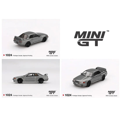 Mini GT 1/64-Nissan Skyline GT-R (NISMO BNR32 CRS Version) – Dark Metal Gray MGT01024-BL
