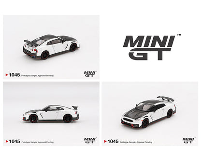 (Limit 1 per client) MINI GT- Nissan GT-R Nismo 2024 – Brilliant White Pearl MGT01045-BL