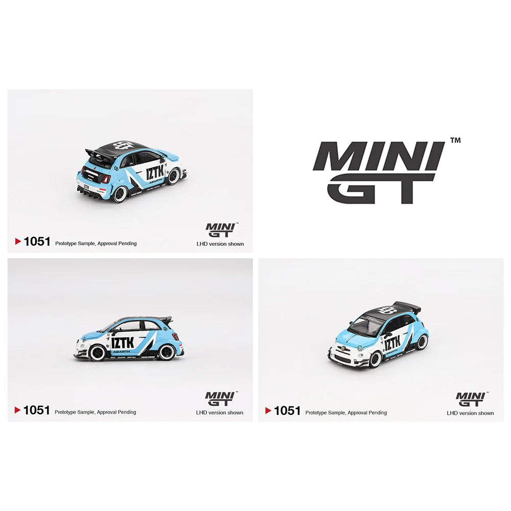 (Limit 1 per client) MINI GT- Abarth 595 LB-WORKS x Abas Works IZTK MGT01051-BL