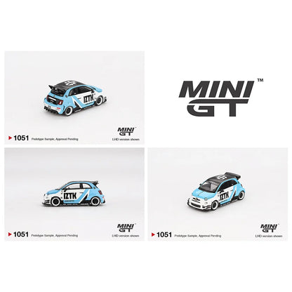 (Limit 1 per client) MINI GT- Abarth 595 LB-WORKS x Abas Works IZTK MGT01051-BL