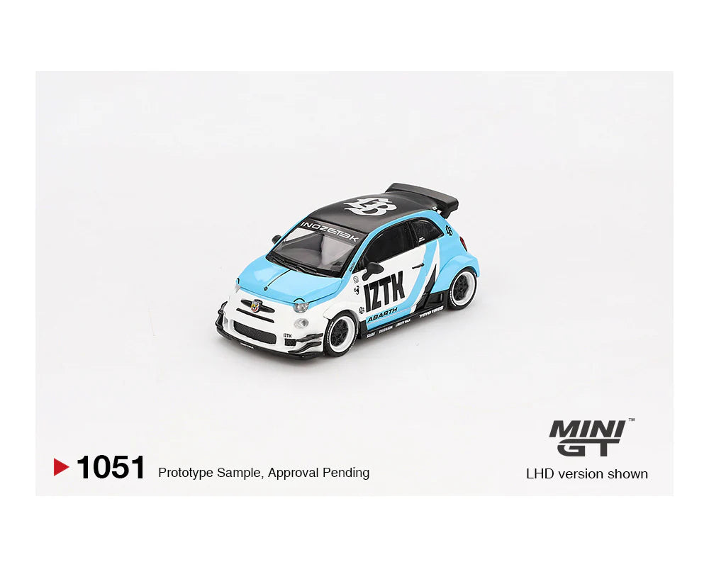 (Limit 1 per client) MINI GT- Abarth 595 LB-WORKS x Abas Works IZTK MGT01051-BL