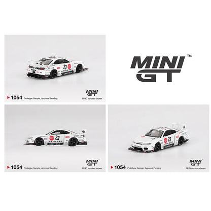 (PRE-ORDER 2025) Mini GT-  Nissan LB-Super Silhouette S15 SILVIA ATHLETE – White MGT01054